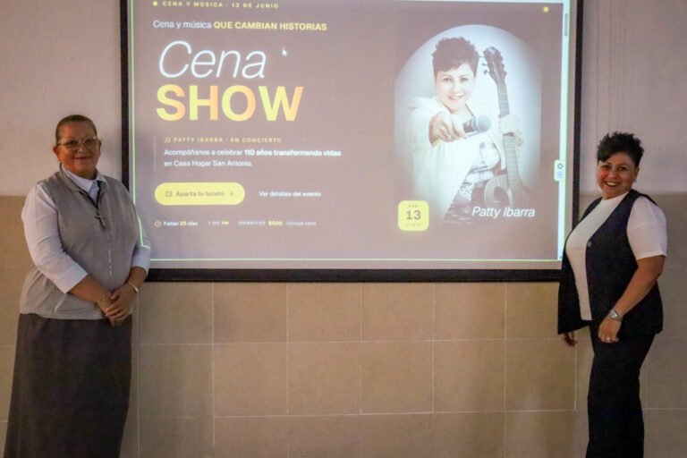 Casa Hogar San Antonio celebrará 110 años con cena show con causa en beneficio de niñas y niños vulnerables.