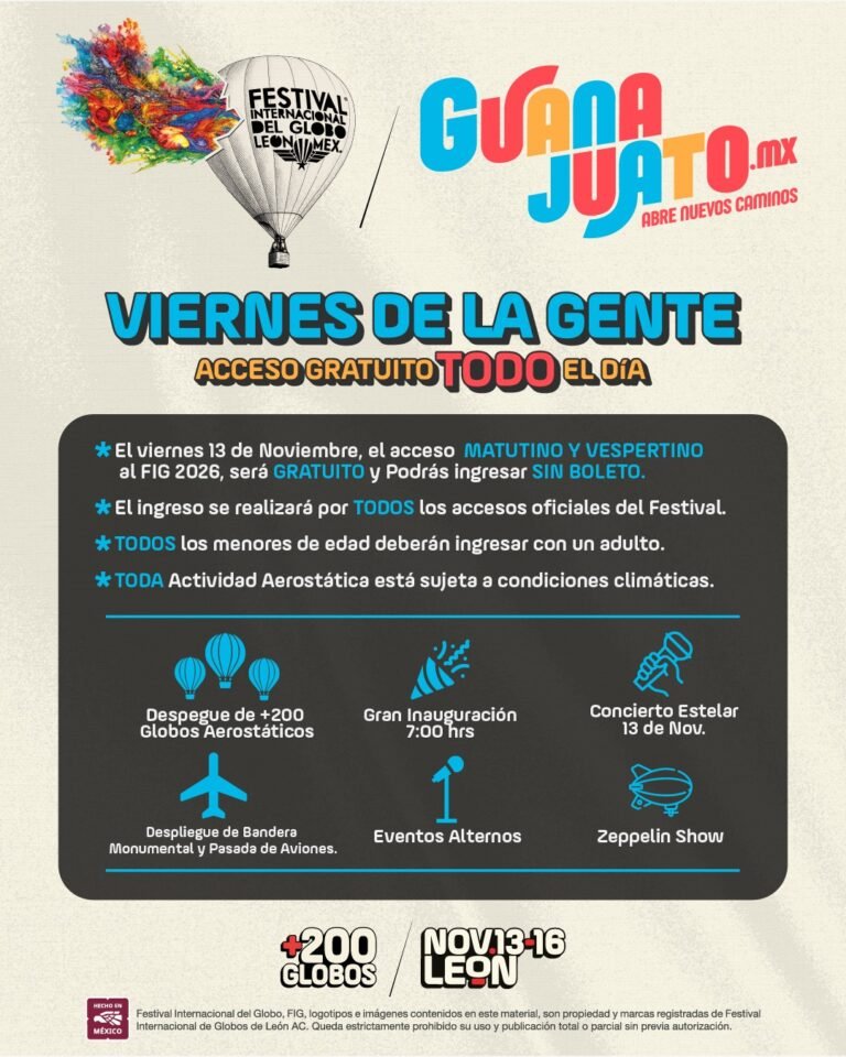 FIG 2026 sorprende con viernes gratuito y concierto de Los Ángeles Azules para inaugurar el festival.